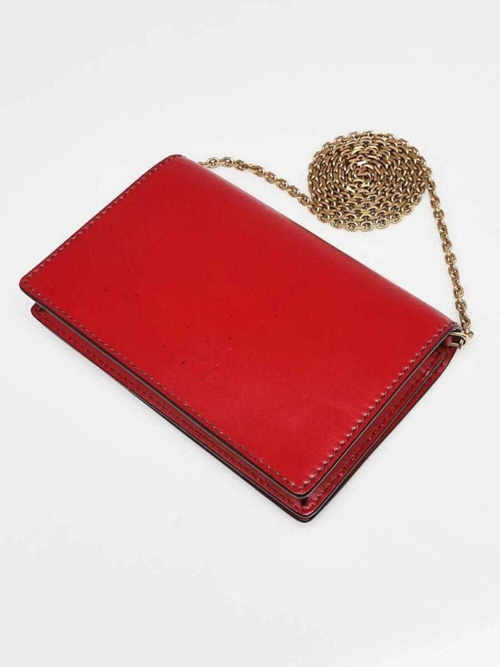 Christian Dior Red Smooth Calfskin Leather J'ADIOR Wallet on Chain Clutch Bag - Picture 3 of 12